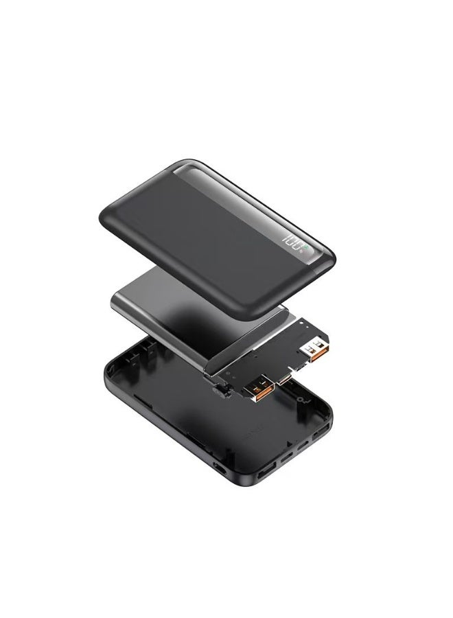 mpBLBERRI MP BLBERRI 10000mAh 22.5W PD Fast Charging Power Bank – Dual USB & Type-C Portable Charger with LED Display – BLB-P721 - Image 3