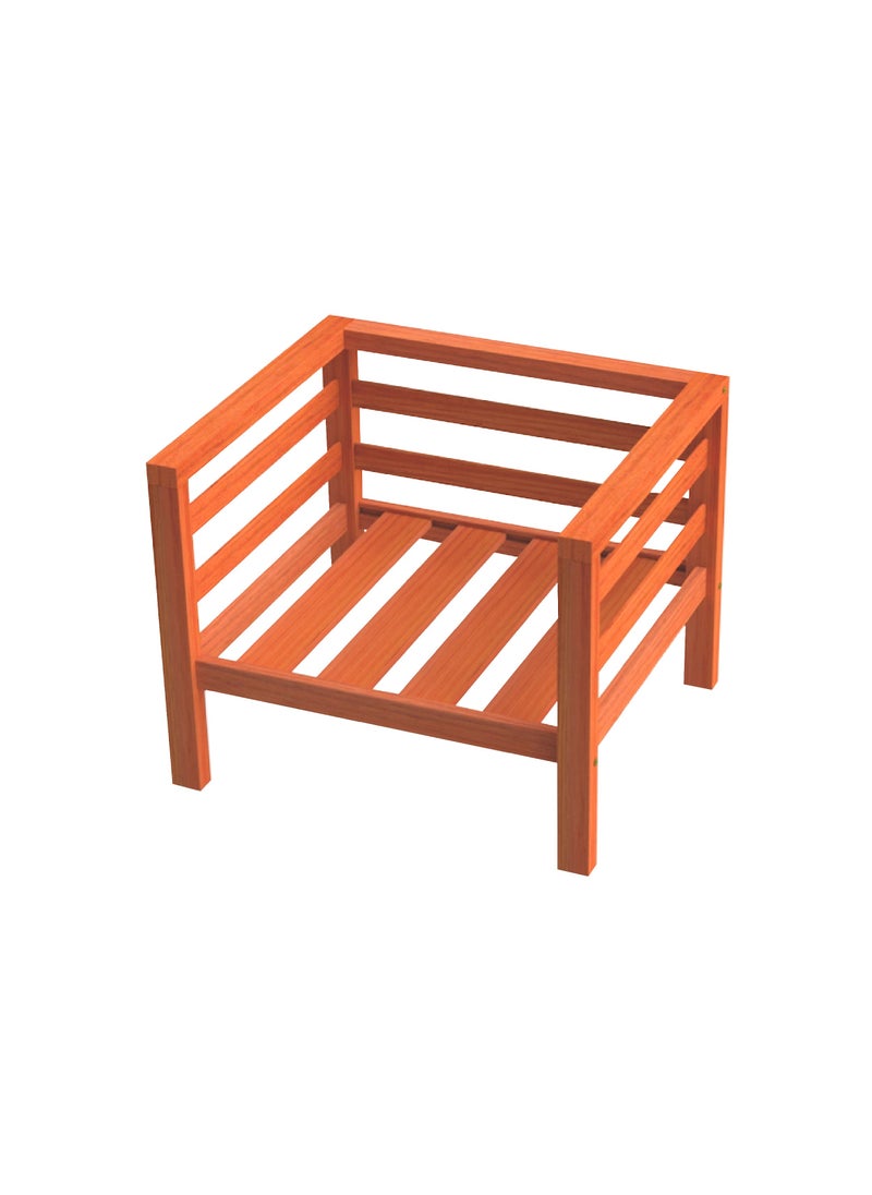 TRAMONTINA Since 1911,Made in Brazil- Rio 1 Seat Sofa in Wood Without Upholstery  - Image 1