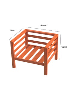 TRAMONTINA Since 1911,Made in Brazil- Rio 1 Seat Sofa in Wood Without Upholstery  - Image 3
