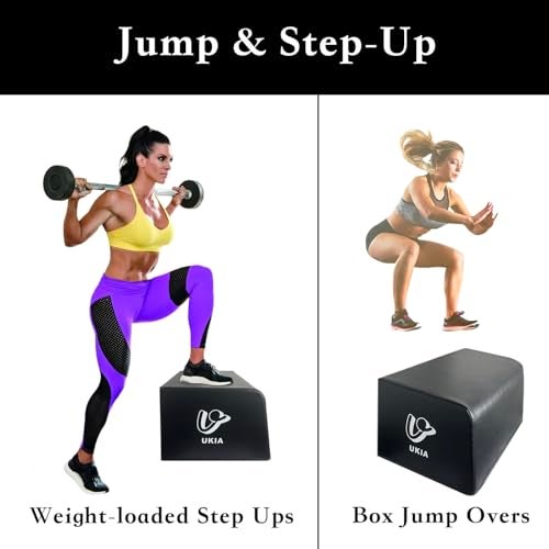 UKIA Multi-Functional Hip & Glute Training Bench - Hip Thrust Bench Machine - Booty Sprout, Step Ups, Push-ups, Box Squats and Weightlifting for Total Body Workout Equipment. - Image 3