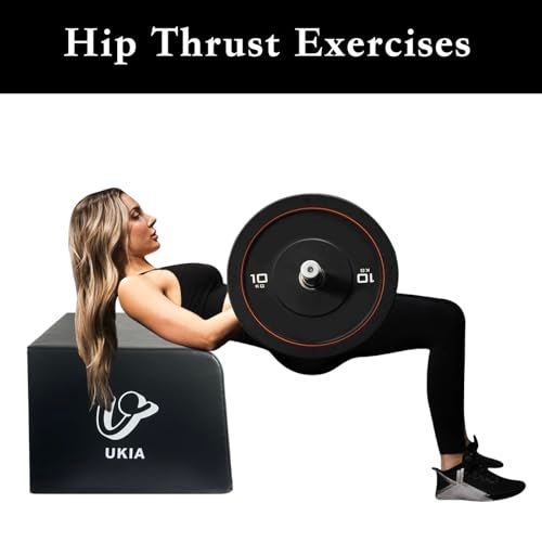 UKIA Multi-Functional Hip & Glute Training Bench - Hip Thrust Bench Machine - Booty Sprout, Step Ups, Push-ups, Box Squats and Weightlifting for Total Body Workout Equipment. - Image 2
