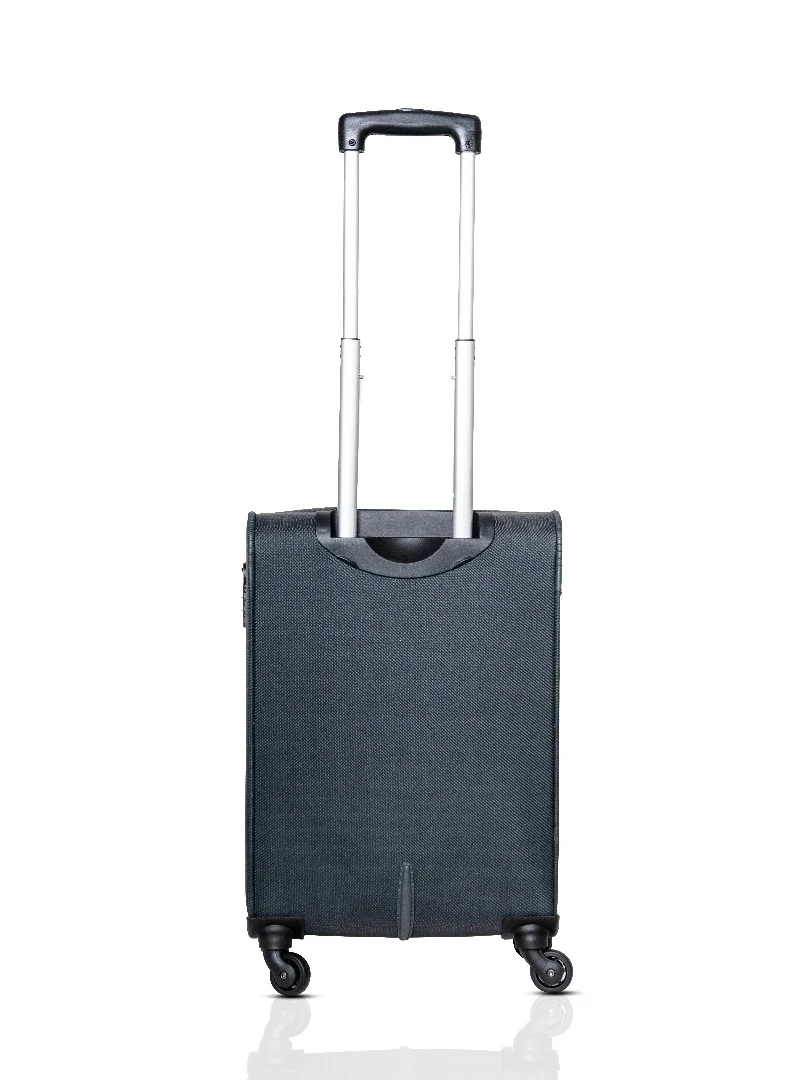 Skybags Spotlight Carry-on Luggage | Soft Sided 4W Str (E) | 360° 4 Wheels Polyester Spinner Trolley- Cabin-20 Inch| Grey