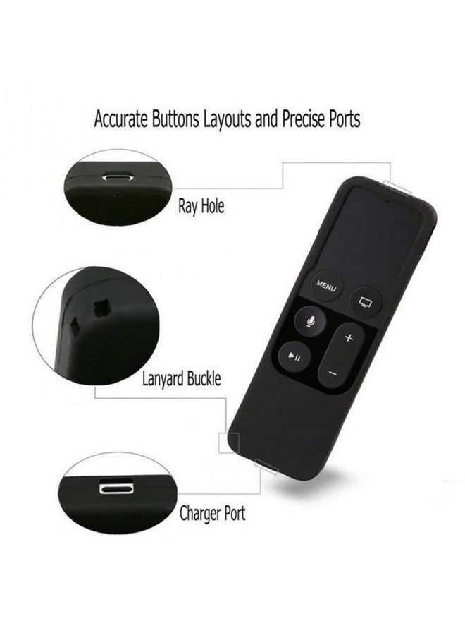 HJYuan - Case Compatible With Apple Tv 4K 4Th 5Th Generation, Hjyuan Shock Proof Silicone Remote Cover Case Compatible With Apple Tv 4Th 5Th Gen Siri Remote Controller - Blue - Image 1