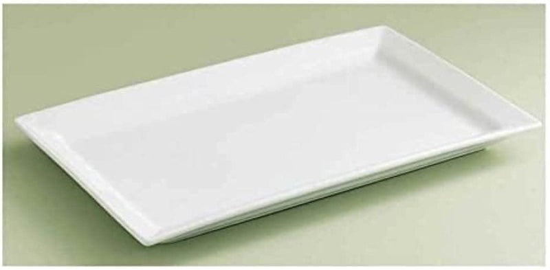 Ochtend ® Serving Tray Platter Rectangular Shape Plastic Trays for Drink Breakfast Tea Dinner Coffee Salad Food for Dinning Table Home Kitchen. (Set of 3 Different Size Pieces. White) - Image 3