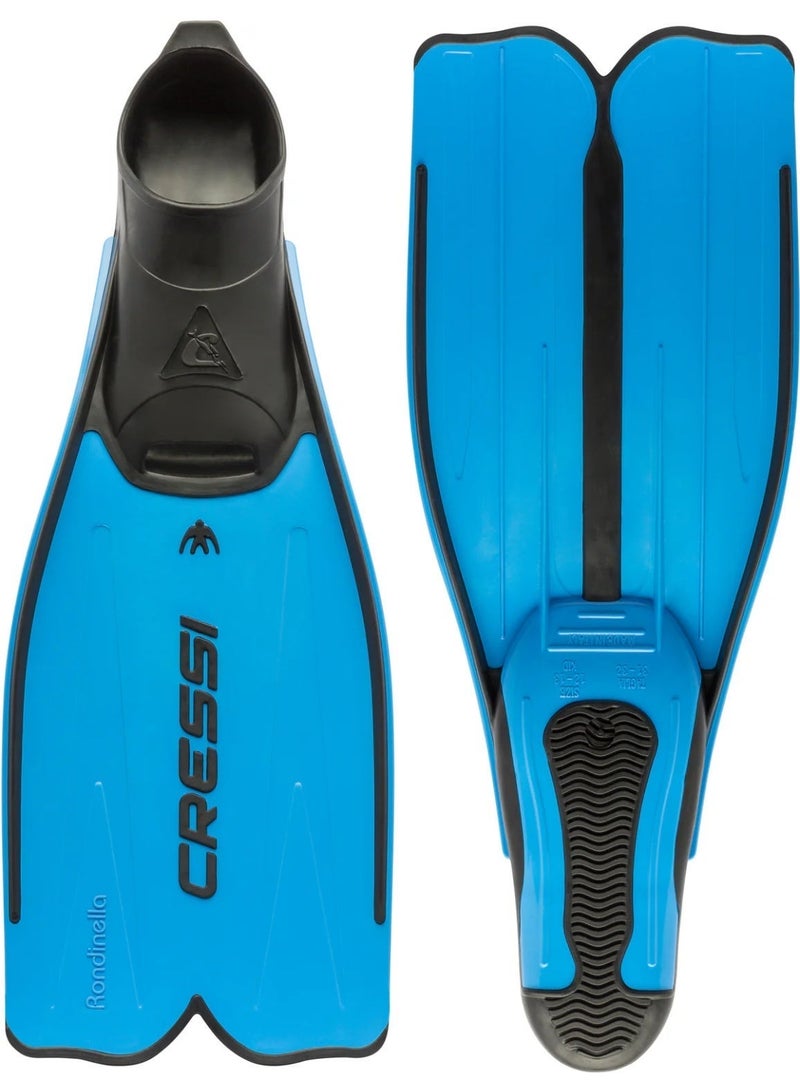 Cressi Rondinella Snorkelling Fins Blue - Image 1
