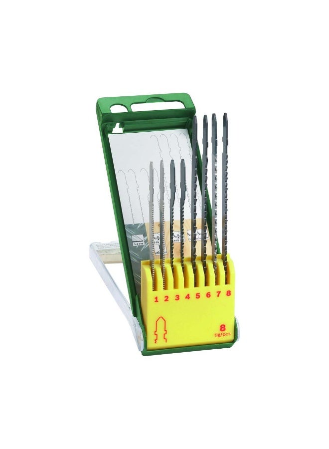 Bosch (2607019458) Jigsaw Blade Set with T Shaft 8Pcs/Set - Image 2