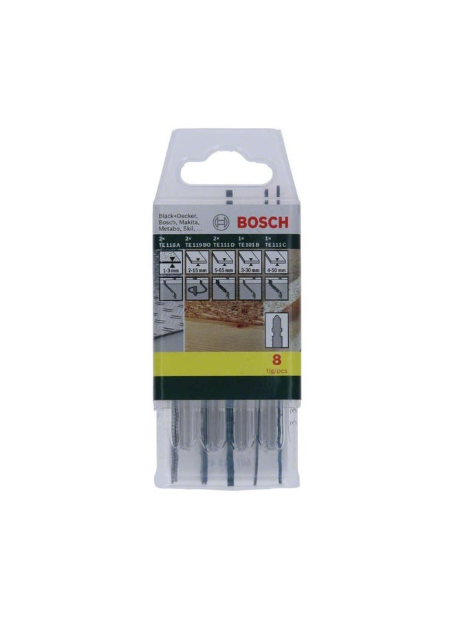 Bosch (2607019458) Jigsaw Blade Set with T Shaft 8Pcs/Set - Image 3