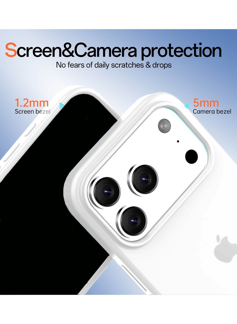 Wtech Liquid Silicone Case Cover for Apple iPhone 17 Pro Max 5G White Luxury Premium Quality Protective Shell for Daily Use and Outdoor - Image 2