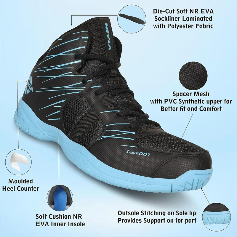 نيفيا Panther 3.0 Basketball Shoes for Men - Soft Cushion EVA Insole for Comfort & Support,Stylish Design for Peak Performance
