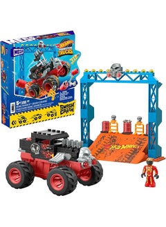 Hot Wheels Bone Shaker Crush Course Monster Truck Building Toy With 1 Figure 151 Pieces