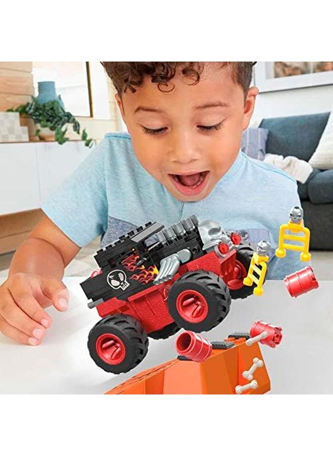 MEGA - Hot Wheels Bone Shaker Crush Course Monster Truck Building Toy With 1 Figure 151 Pieces - Image 1