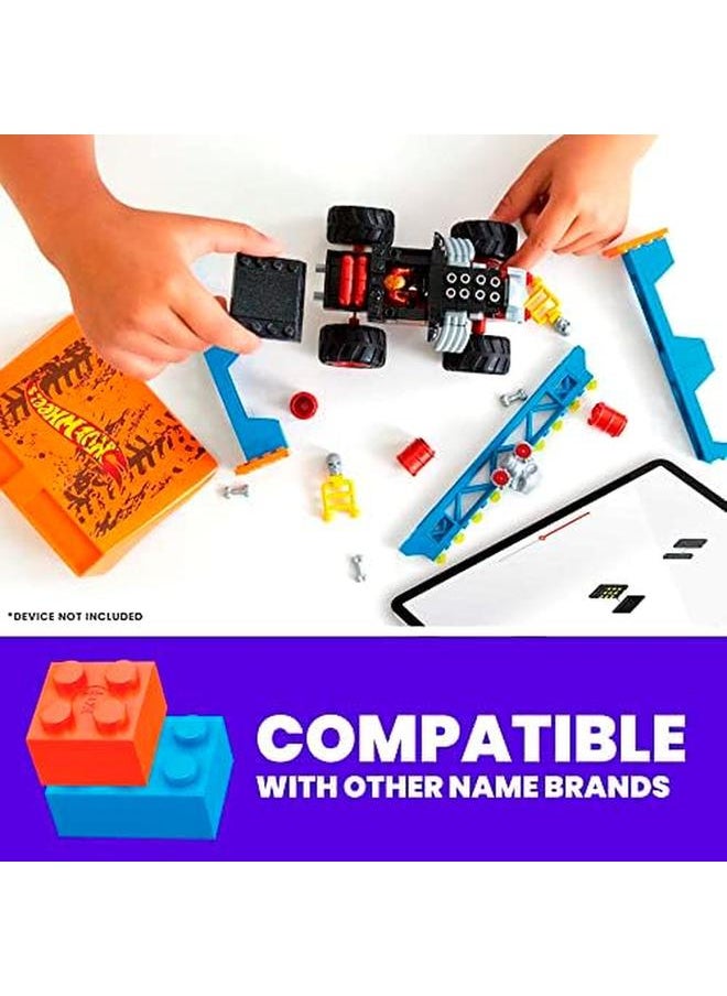 MEGA - Hot Wheels Bone Shaker Crush Course Monster Truck Building Toy With 1 Figure 151 Pieces - Image 1