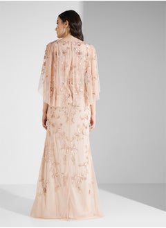 Adrianna Papell Embellished V- Neck Dress  - Image 2