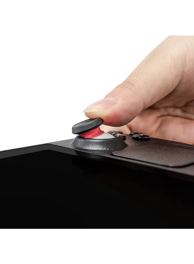 ديفاسو 12 زوجًا من واقيات عصا التحكم المصنوعة من السيليكون المرن لحماية عصا التحكم غير المرئية أثناء اللعب متوافقة مع عصا التحكم Steam Deck/Xbox/Ps4/Ps5 (أبيض وأسود وأحمر وشفاف) - Image 2