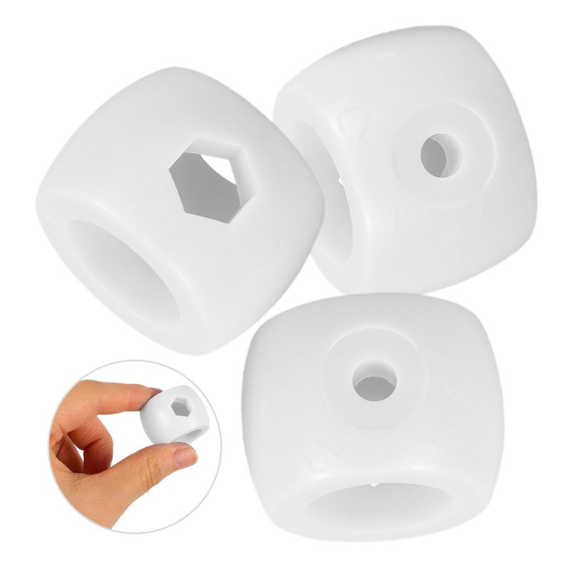 Foosball Table Replacement Parts White 2 50X2 50X2 00CM Plastic Football Accessories - Image 4