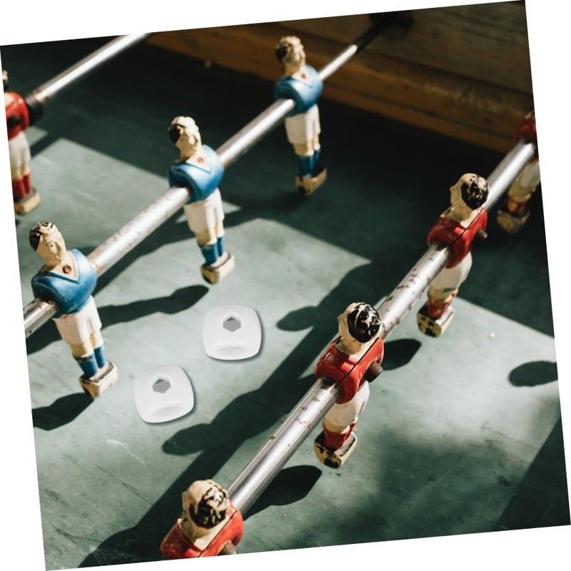 Foosball Table Replacement Parts White 2 50X2 50X2 00CM Plastic Football Accessories - Image 5