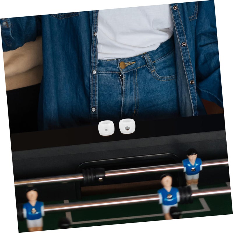 Foosball Table Replacement Parts White 2 50X2 50X2 00CM Plastic Football Accessories - Image 3