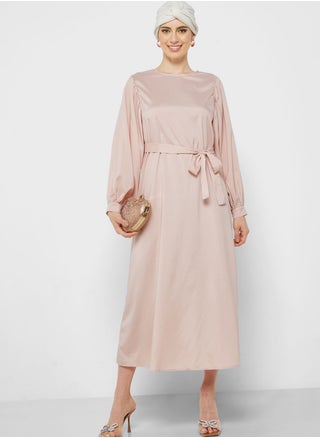Puff Sleeve Belted Dress - pzsku/Z9A7966D14B04D51D2D49Z/45/_/1698935779/d017f8f9-292e-4d10-85b3-e313bceab0f2