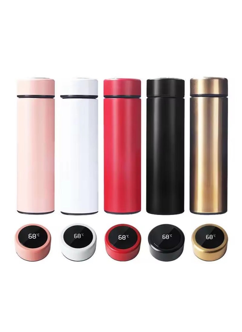 SHOPI - Smart Stainless Steel Thermal Mugs Insulation Water Bottle LED Temperature Display Intelligent Thermos Bottles Coffee Cups Red - Image 1