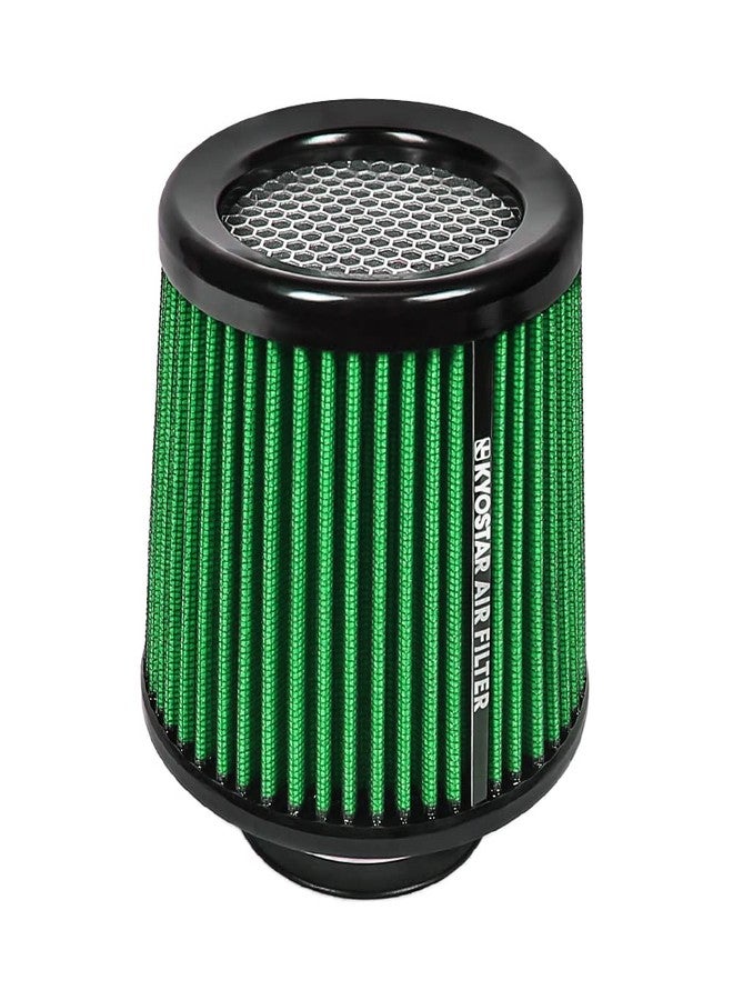 Kyostar Universal Green 3 Inch 76mm Air Intake Cone Filter Replacement Quality Dry Air Filter - Image 1