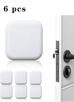 rocooart 6-Piece Door Stoppers Wall Protector, Silicone Door Knob Guard Wall Shield, Self Adhesive Silicone Bumper Pad for Wall for Preventing Damage to Cabinet, Handle, Bed  - Image 1