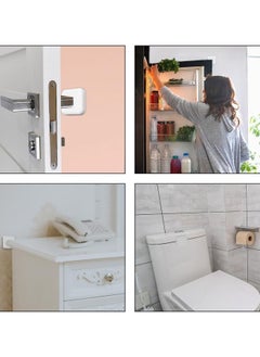 rocooart 6-Piece Door Stoppers Wall Protector, Silicone Door Knob Guard Wall Shield, Self Adhesive Silicone Bumper Pad for Wall for Preventing Damage to Cabinet, Handle, Bed  - Image 4