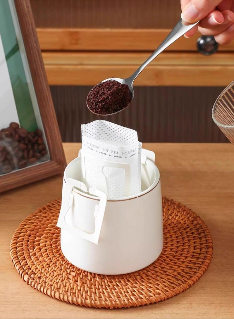50PCS Hanging Ear Coffee Filter Bags, Disposable Coffee Filter Paper, Suitable for Office, Home, and Travel  - Image 1