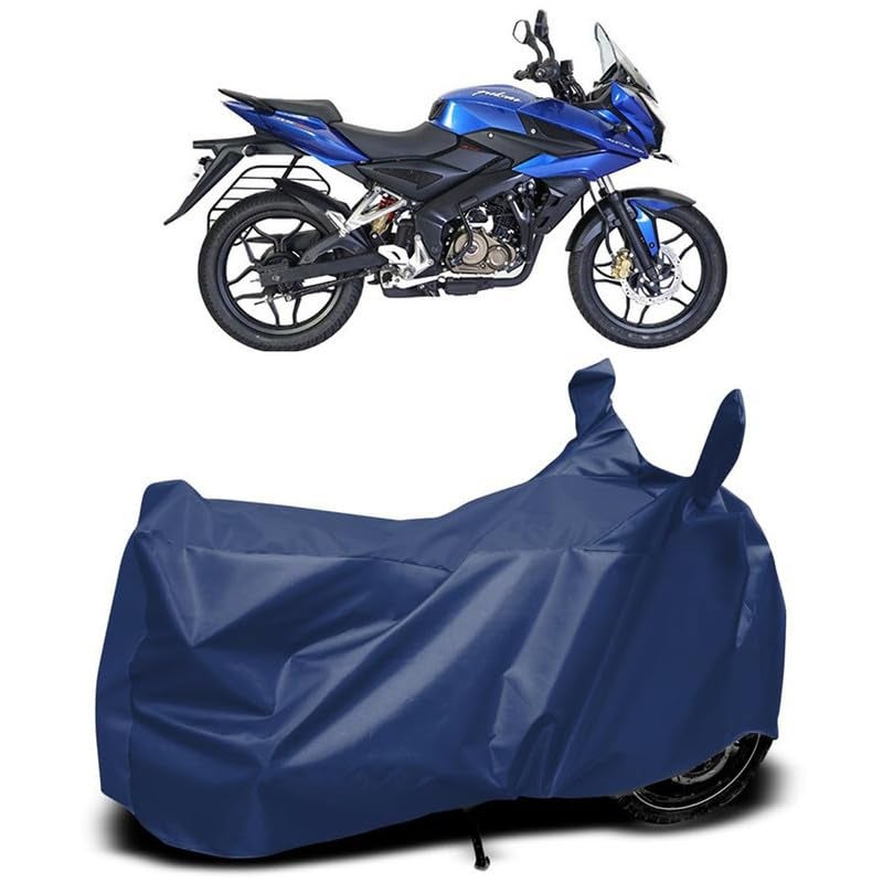 MADAFIYA Waterproof Two Wheeler Cover for Bajaj Pulsar 200 Bike All Season Protection Bike Cover for Rain & Sun (Navy) - Image 1