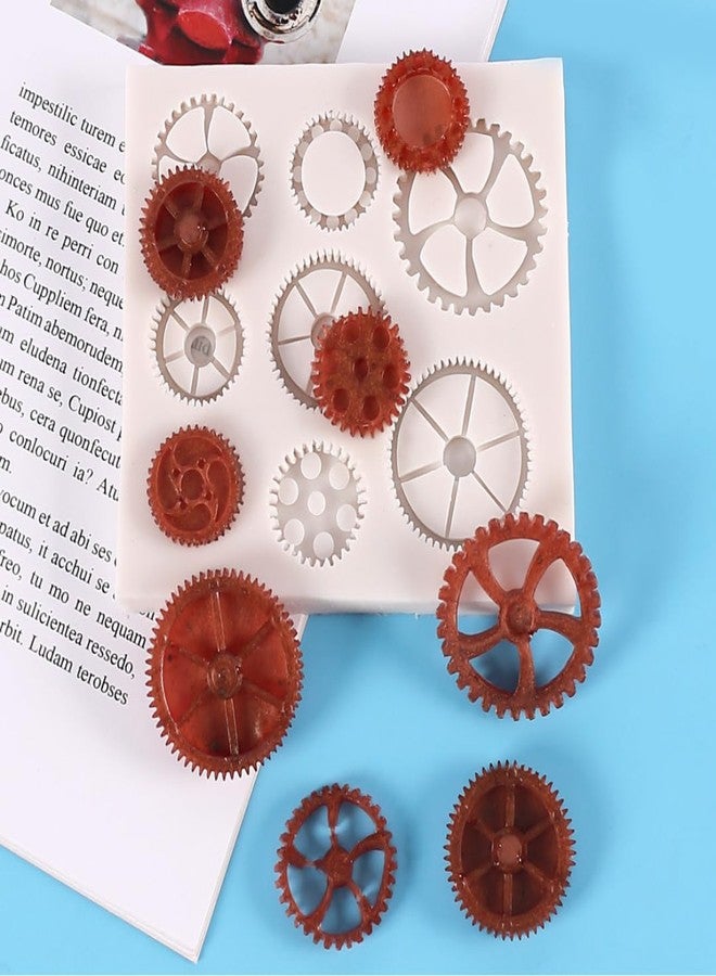 Skytail قالب سيليكون على شكل عجلة ساعة لتزيين الكيك والشوكولاتة والحلويات، مناسب لتزيين الكب كيك، ولصنع زينة على شكل عجلة ساعة، ولصنع زينة من عجينة السكر، والبسكويت، والصلصال البوليمري، والراتنج، والمجوهرات، وسلاسل المفاتيح. - Image 4