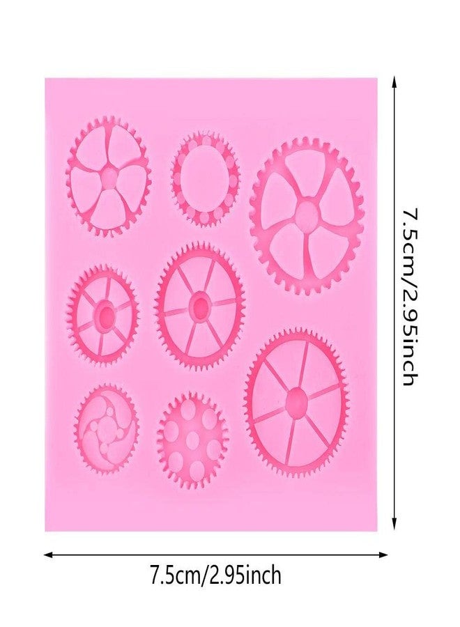 Skytail قالب سيليكون على شكل عجلة ساعة لتزيين الكيك والشوكولاتة والحلويات، مناسب لتزيين الكب كيك، ولصنع زينة على شكل عجلة ساعة، ولصنع زينة من عجينة السكر، والبسكويت، والصلصال البوليمري، والراتنج، والمجوهرات، وسلاسل المفاتيح. - Image 2
