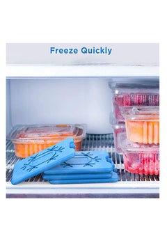 KASTWAVE Ice Packs for Lunch Box Reusable Ultra Thin Freezer Packs Long Lasting for Coolers Cooler Bag for Work School Picnic or Camping Keep Food Fresh Lightweight Design for Easy Carrying 4 Pcs  - Image 4