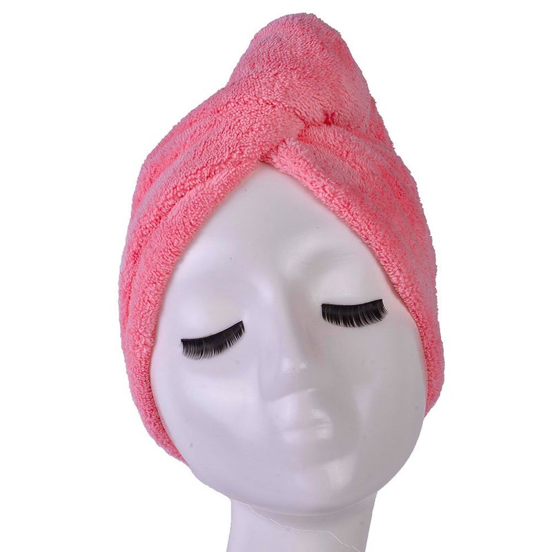 YYXR Microfiber Quick Drying Hair Towel Wrap - Super Absorbent Drastically Reduce Hair Drying Time(4-pack) (rose-purple-blue-lilygreen) - Image 4