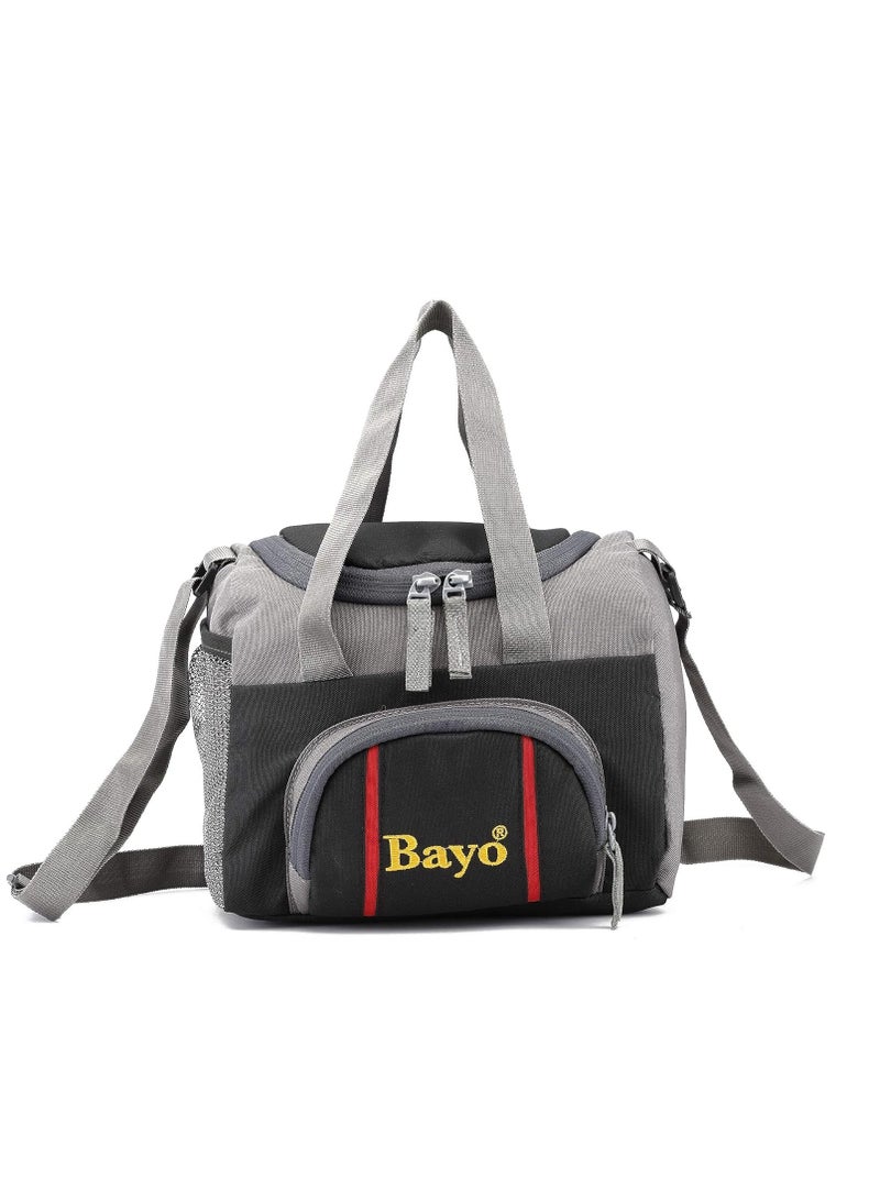 ALLKING Bayo Polyester Waterproof Lunch Tiffin Bag for School Office & Picnic 5 L (Black) - Image 1