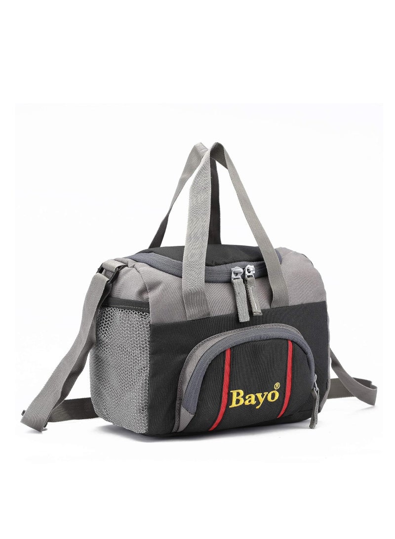 ALLKING Bayo Polyester Waterproof Lunch Tiffin Bag for School Office & Picnic 5 L (Black) - Image 4