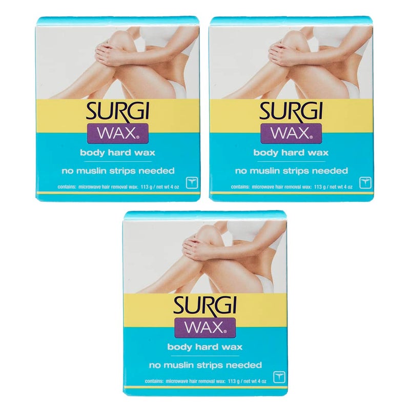 Surgiwax Surgi-wax Hair Remover For Bikini, Body & Legs, 4-Ounce Boxes (Pack of 3) - Image 1