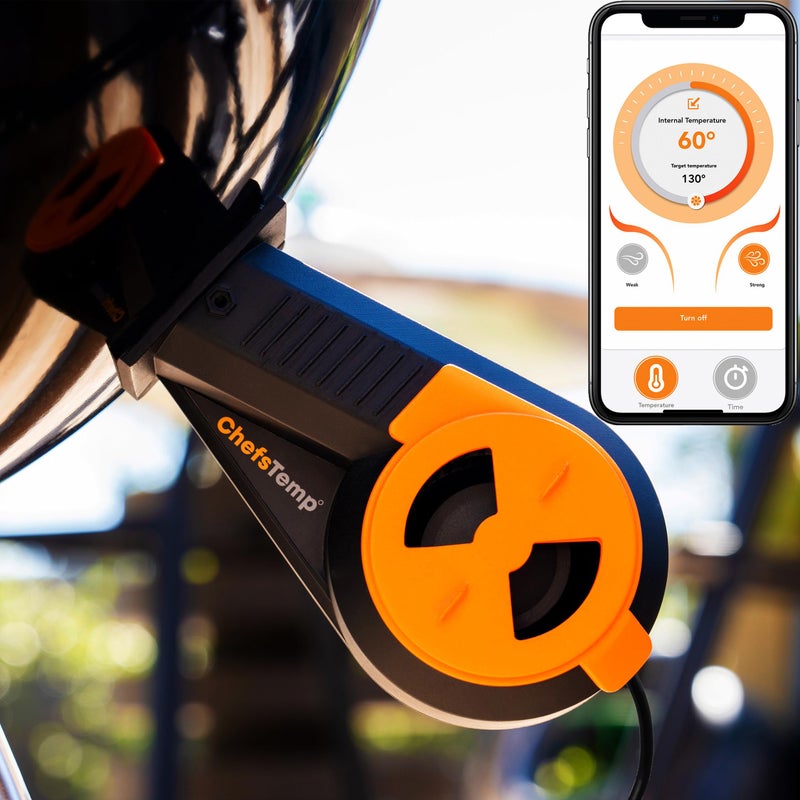 ChefsTemp Breezo V2 BBQ Temperature Control Fan for Smokers and Grills, Wireless App Control Automation with ProTemp S1 & ProTemp 2 Plus Compatibility - Image 5