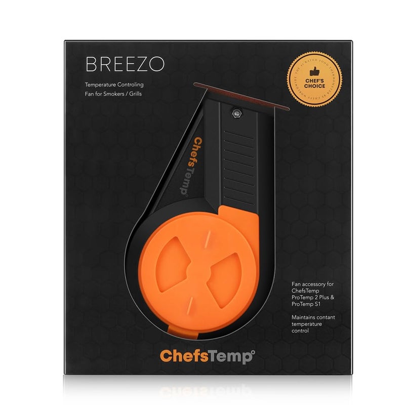 ChefsTemp Breezo V2 BBQ Temperature Control Fan for Smokers and Grills, Wireless App Control Automation with ProTemp S1 & ProTemp 2 Plus Compatibility - Image 2