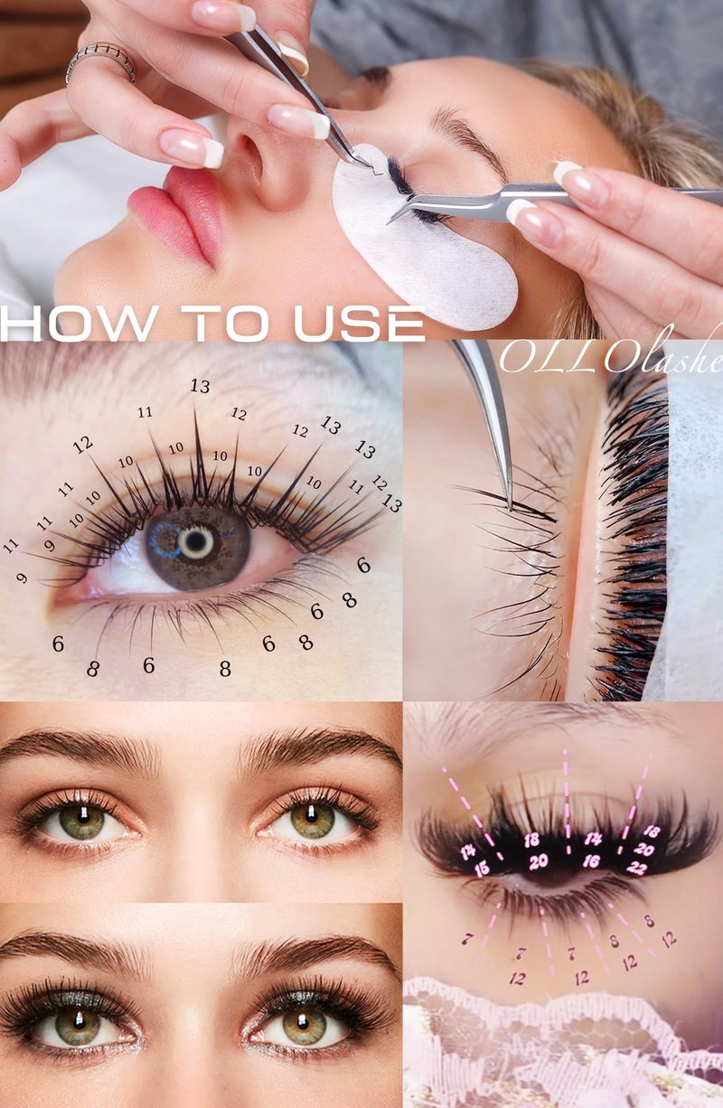 OLLOLASHES Bottom Lash Extension J Curl 0.07mm Mix5-7mm 5mm 6mm 7mm Black Color Bottom Lash Extensions, Professional Supplies for Lash Techs (Bottom-J-0.07, 5-7mm) - Image 5