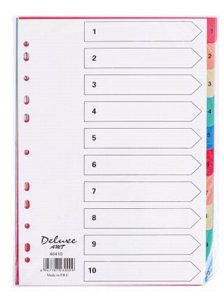 Plastic File Divider Tabs With Ten Divisions With Number Multicolour - pzsku/Z9A79EA54F564EB48F287Z/45/1741361283/a073399d-460b-4f88-823e-5afb62e82628