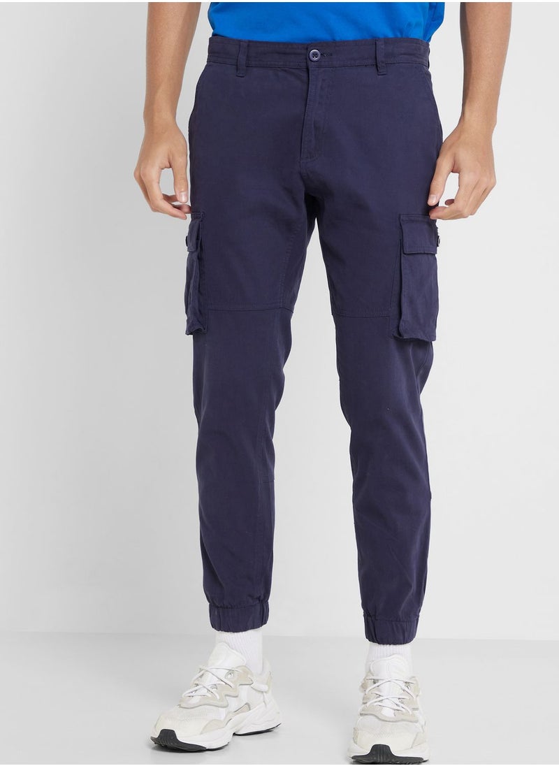 Seventy Five - Men Comfort Slim Fit Cargos Trousers - Image 1