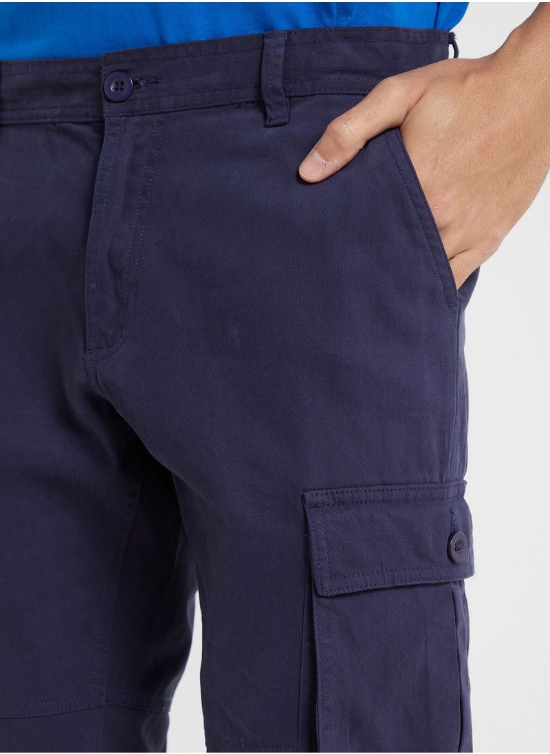Seventy Five - Men Comfort Slim Fit Cargos Trousers - Image 1