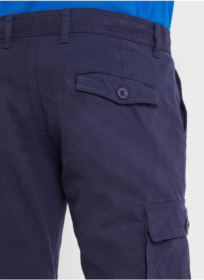 Seventy Five - Men Comfort Slim Fit Cargos Trousers - Image 1
