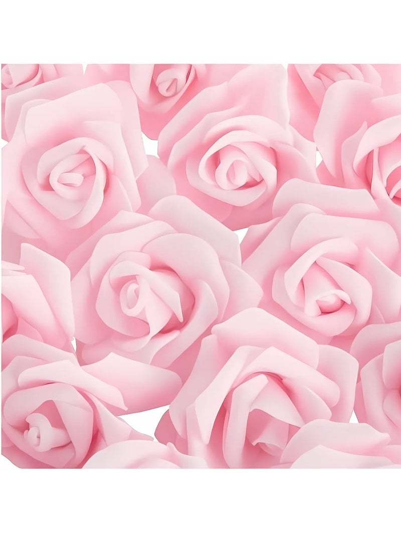 High Quality Luxury Artificial Fake Flowers for Decoration Real Looking Rose Romantic Decoration Events Decoration Birthday Wedding Bridal Shower Party Home Table Decor (Pink, Large 30 Pieces) - Image 3