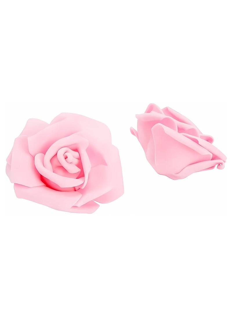 High Quality Luxury Artificial Fake Flowers for Decoration Real Looking Rose Romantic Decoration Events Decoration Birthday Wedding Bridal Shower Party Home Table Decor (Pink, Large 30 Pieces) - Image 4