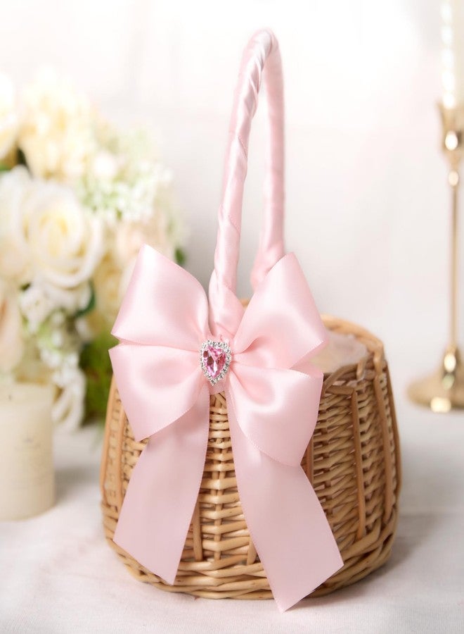 CLUEWR Double Faced Light Pink Satin Ribbon, 1-1/2 Inches 50 Yards Fabric Ribbon Roll for Flower Bouquets, Gift Wrapping, Handmade Craft, Wedding Party Decoration - Image 5