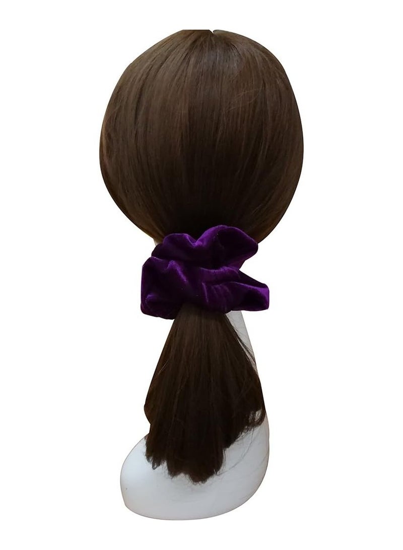 STAR BEJA United Fashion 6 Pack Mix Color Large Velvet Scrunchies Elastic Hair Ties Ropes - Image 5