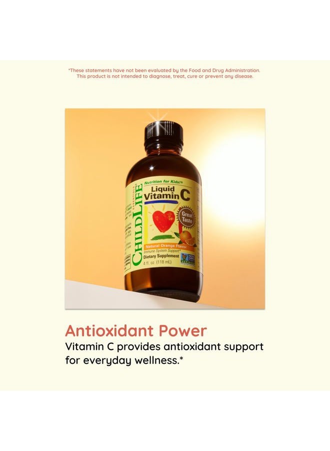 CHILDLIFE Child Life Liquid Vitamin C, Orange Flavor, Glass Bottle, 4-Ounce - Image 5