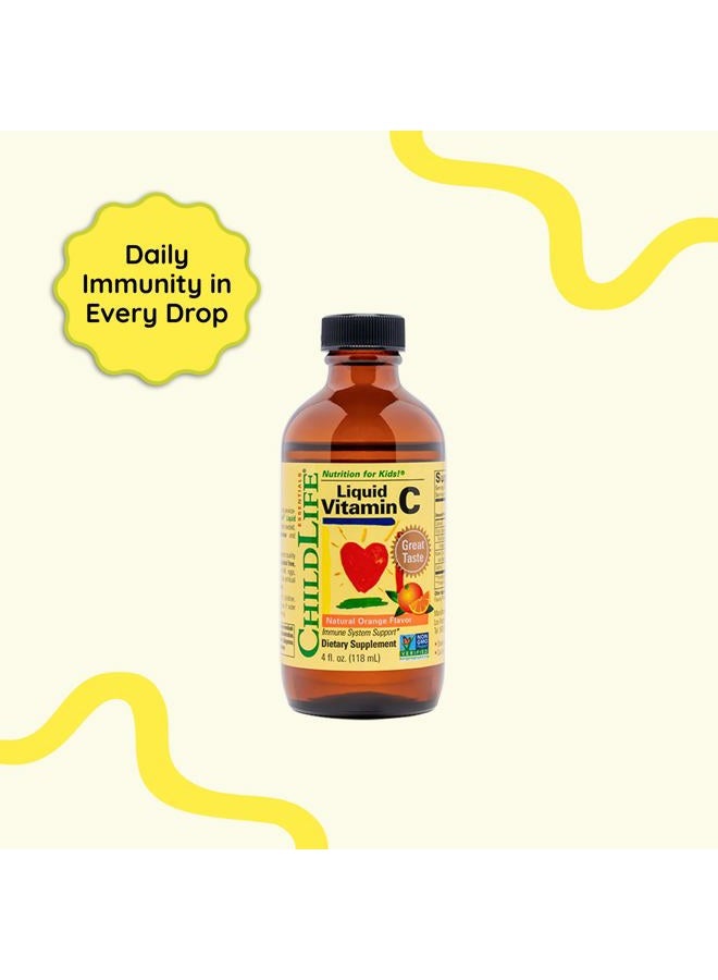 CHILDLIFE Child Life Liquid Vitamin C, Orange Flavor, Glass Bottle, 4-Ounce - Image 3