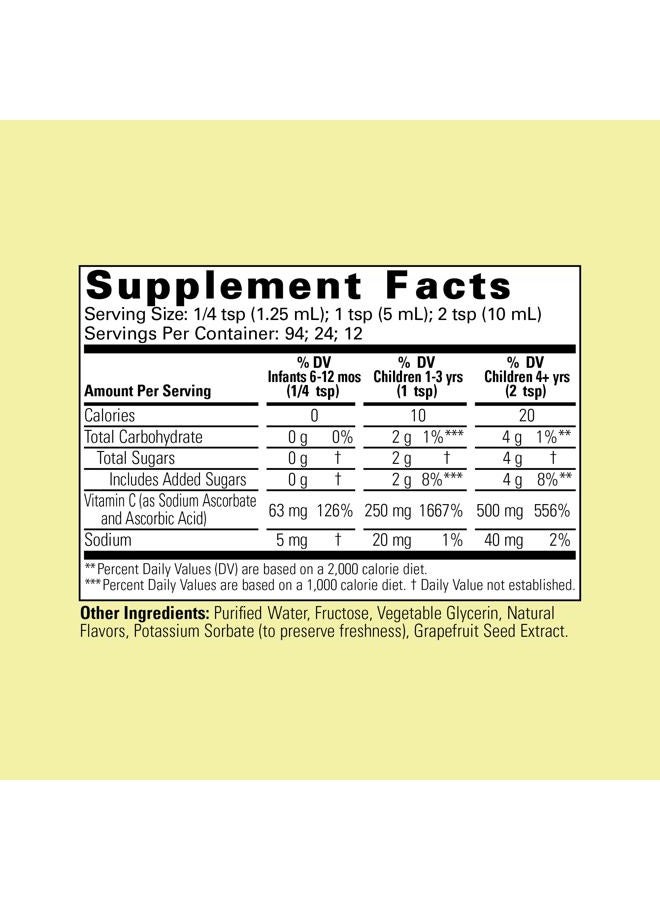 CHILDLIFE Child Life Liquid Vitamin C, Orange Flavor, Glass Bottle, 4-Ounce - Image 2