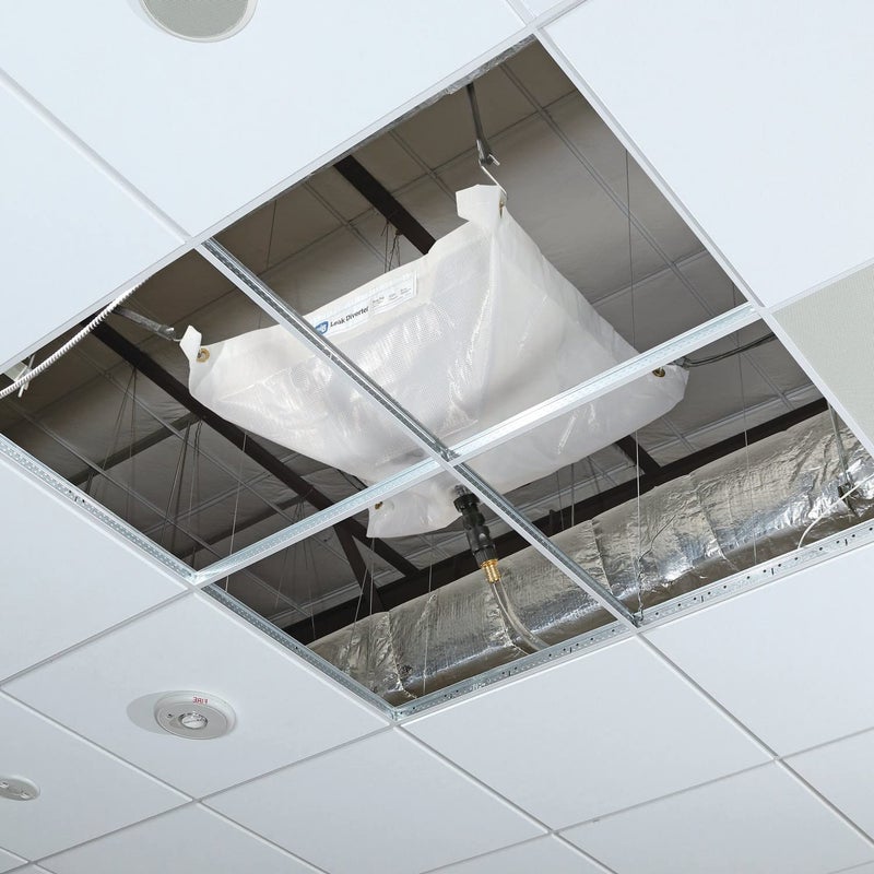 PIG Roof Leak Diverter Tarp - 2.5' x 2.5' - Clear - TLS552-CL - Image 4